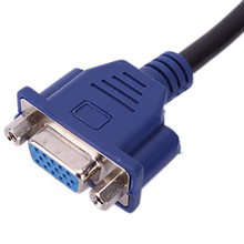 NEW,24+5 pin DVI-I Male to Dual VGA Female 15 Pin Video Cable Adapter