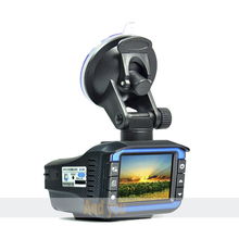Car DVRS Camera+Radar Detection+GPS logger 3 In 1 Anti Radar Detector display Russian Language Video Recorder