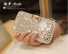 For iPhone6 Luxury Bling Crystal Diamond Leather Flip Bag For iPhone 6 4 7 Plus 5