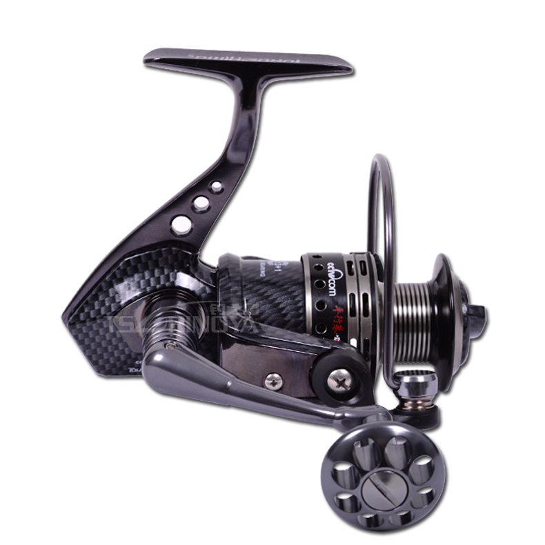 free shipping Tokushima HK series fishing reel pure metal + carbon spinning reel 14 ball bearing spinning reel 3000 6000 7500