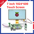 7 Inch 1024 600 TFT LCD Module Monitor Touch Screen Driver Board HDMI VGA 2AV for