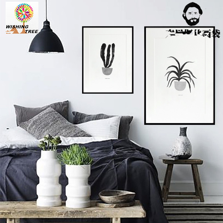 Hoge kwaliteit enkele cactus koop goedkope enkele cactus loten van ... Schilderij woonkamer white