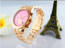 Free shipping New Style Fashion Bear luxury brand watches Women gold Watches Lady Rhinestone Quartz famous