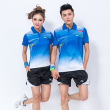 2016 New Li Ning Table Tennis T shirt and Short Ping Pong Shirt Sport Jerseys Badminton Jersey Short Tennis Set Free Shipping