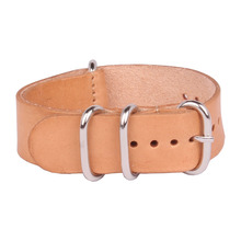 Venta al por menor de la otan cuero de la PU zurriago gruesa correas de reloj hombres mujeres Casual relojes correas hebilla 20 mm cinturones