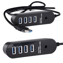 High Speed Mini 4 Port USB 3.0 Hub USB Socket Port For Laptop PC Computer Laptop Peripherals Accessories Drop Shipping 51