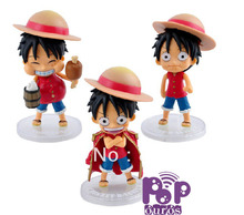 New Arrival High Quality Japanese Anime Figures One Piece Luffy PVC Action figures 3pcs/set