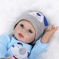 22 55cm Silicone Reborn Baby Doll Soft Lifelike Simulation Newborn Dolls Pecifiers Accessories For Kid Brinquedos