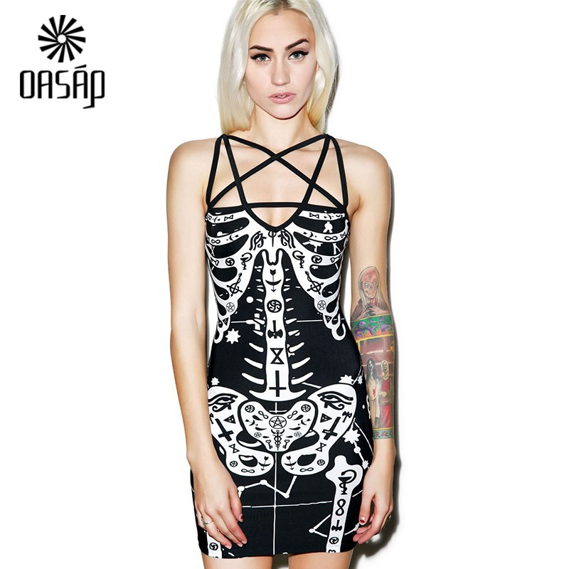 Occult-Bones-Printed-Dress-LC22127-1