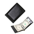 2017 New Designer PU Leather Mens Money Clip Wallets Famous Brand High Quality Stainless Steel Male