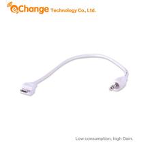 White 3.5mm Car AUX Audio Micro USB Adapter Cord Cable For Mobile Cellphone  EL0553