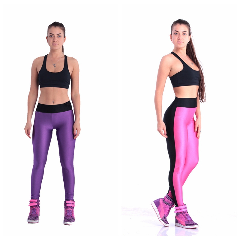 57043 womens exercise leggings fitness pants sports leggings exercise training pants very spandex size fast free