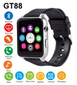 GT88 Bluetooth Smart Watch Waterproof Heart Rate Sleep Monitor Support TF SIM Card Smartwatch for iPhone