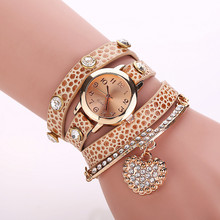 2016 New Arrived Casual Luxury Heart Pendant Women s Bracelet Wrist watches Dress Watches Women Fashion