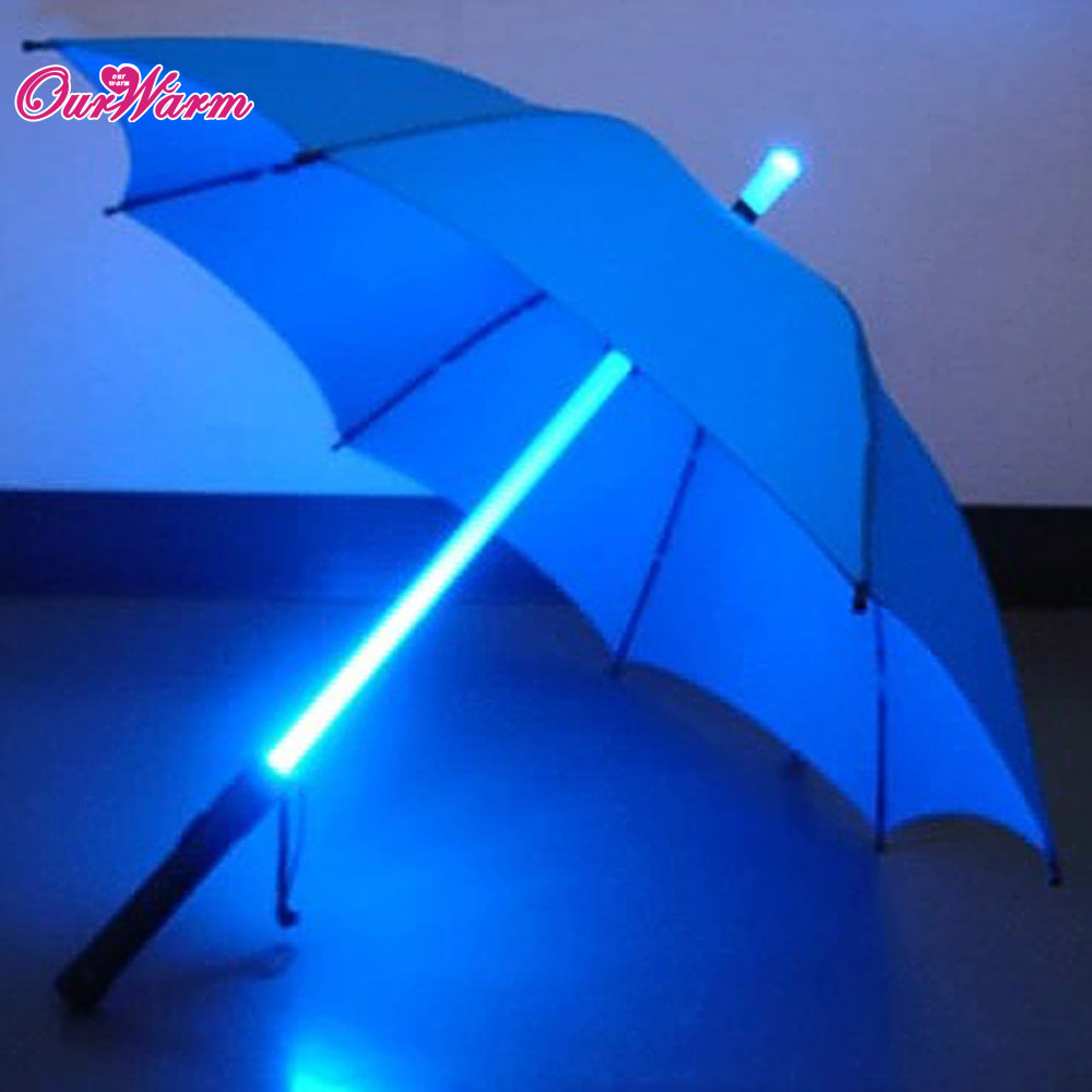 Brand New LED Umbrella Actor Kids Umbrella with Light LED Lights Outdoor Blue Rain Umbrellas Household Merchandises Rain Gear