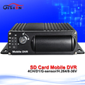Free shipping 4CH SD Card Mobile DVR H 264 Car DVR Motion Detect Cycle Recording MDVR