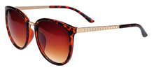 New 2014 fashion vintage Big Lenses brand design Metal sunglasses Luxury retro women s round sun