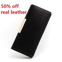 horsehair women wallets genuine leather purses designer brand long ladies leather wallet woman 100 real leather