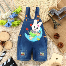 new 2015 baby boys girls supper belt jean children summer pants cartoon animal pattern short jeans