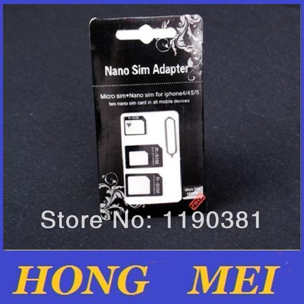 Nano sim   iphone 5 4  1    - mini sim     800 pcs/lot ( 200  )