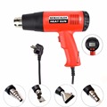 NEWACALOX 2000W 220V EU Plug Industrial Electric Hot Air Gun Thermoregulator LCD Display Heat Gun Shrink