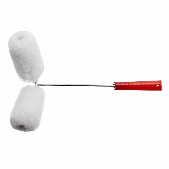 Double Paint Roller Painted Railing Corner Tool Portable Draw Pipes Fences Home TN99Paint