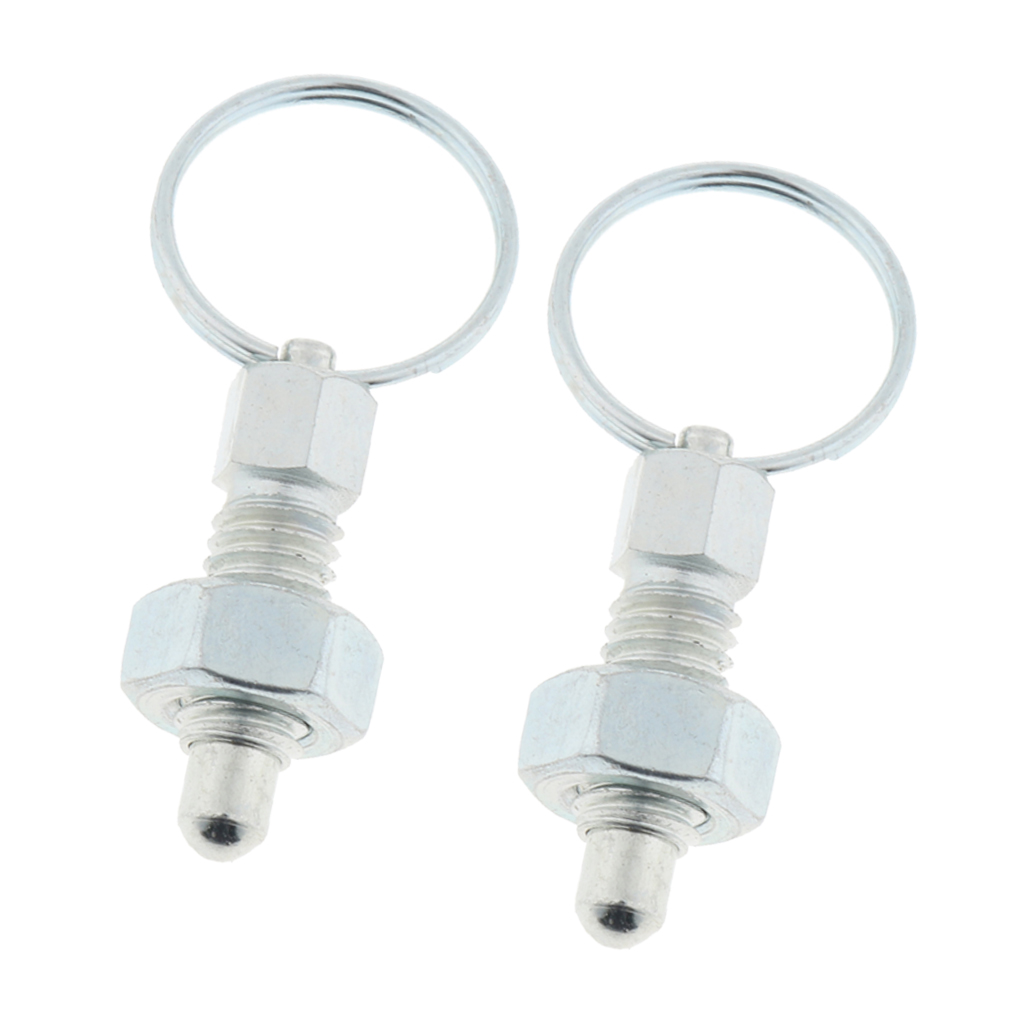 10Pcs Stainless Steel Non Lock-Out Indexing Plunger with Pull Ring M6 