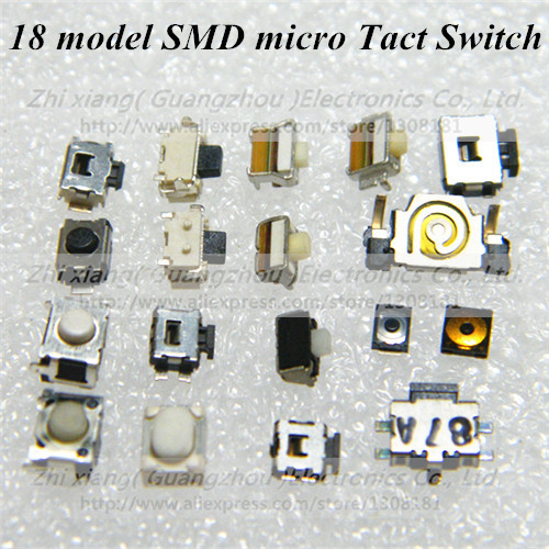 18 model 180pcs SMD micro Switch side button switch widely used for MP3 MP4 MP5 Tablet