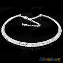 Hot Sale New Women Crystal Rhinestone Collar Necklace Choker Necklaces Wedding Birthday Jewelry 1JU7