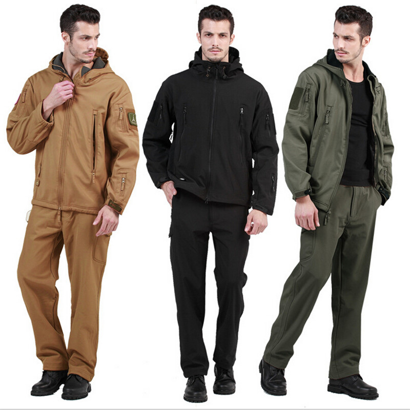 High quality Lurker Shark skin Soft Shell TAD V 4.0 Outdoor Military Tactical Jacket Waterproof Windproof Sports Army Clothing
