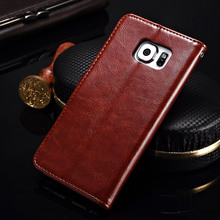 S6 S6 Edge Luxury Wallet Leather Case For Samsung Galaxy S6 G9200 S6 Edge G9250 Stand