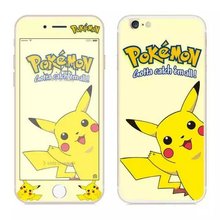 Pokemons Pikachus Pocket Monsters Film Front Back Tempered Glass Screen protector Premium For iphone 6 6s Plus 5 5s Package 1pcs