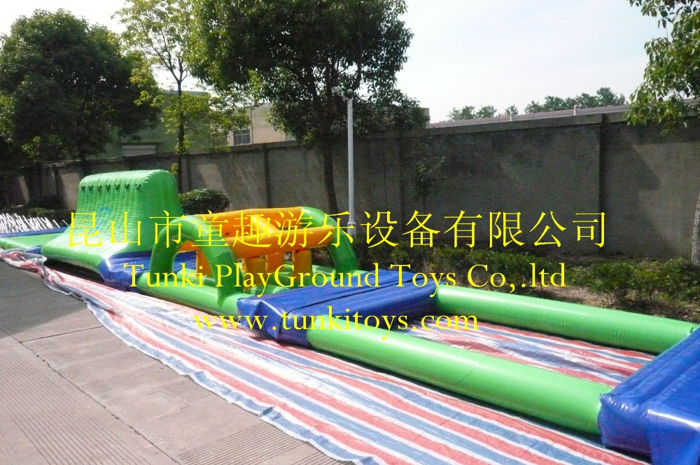 inflatable water obstacle course