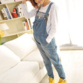 Korean Style Pregnant Jeans Pants Loose Casual Denim Pants Adjustable Ladies Trousers Maternity Prop Belly Pants