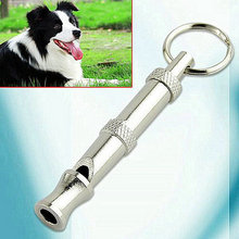 High Quality Stainless steel Dog Puppy Whistle Ultrasonic Adjustable Sound Key Training for Dog Pet