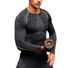 Men Compression Long Sleeve O-Neck Sports Tight T Shirts Fast Drying Fitness GYM Base Layer Tops M-XL New Arrival