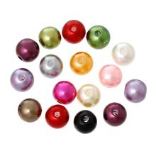 Yiwu Jewelry! 300 PCs Mixed Pearl Imitation Round Beads 8mm Dia.(B05246)