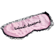 Modern 22 11cm good sleep Sweet Dreams Pink Lace Brim Sleeping Eye Mask clothes Blindfold Shade