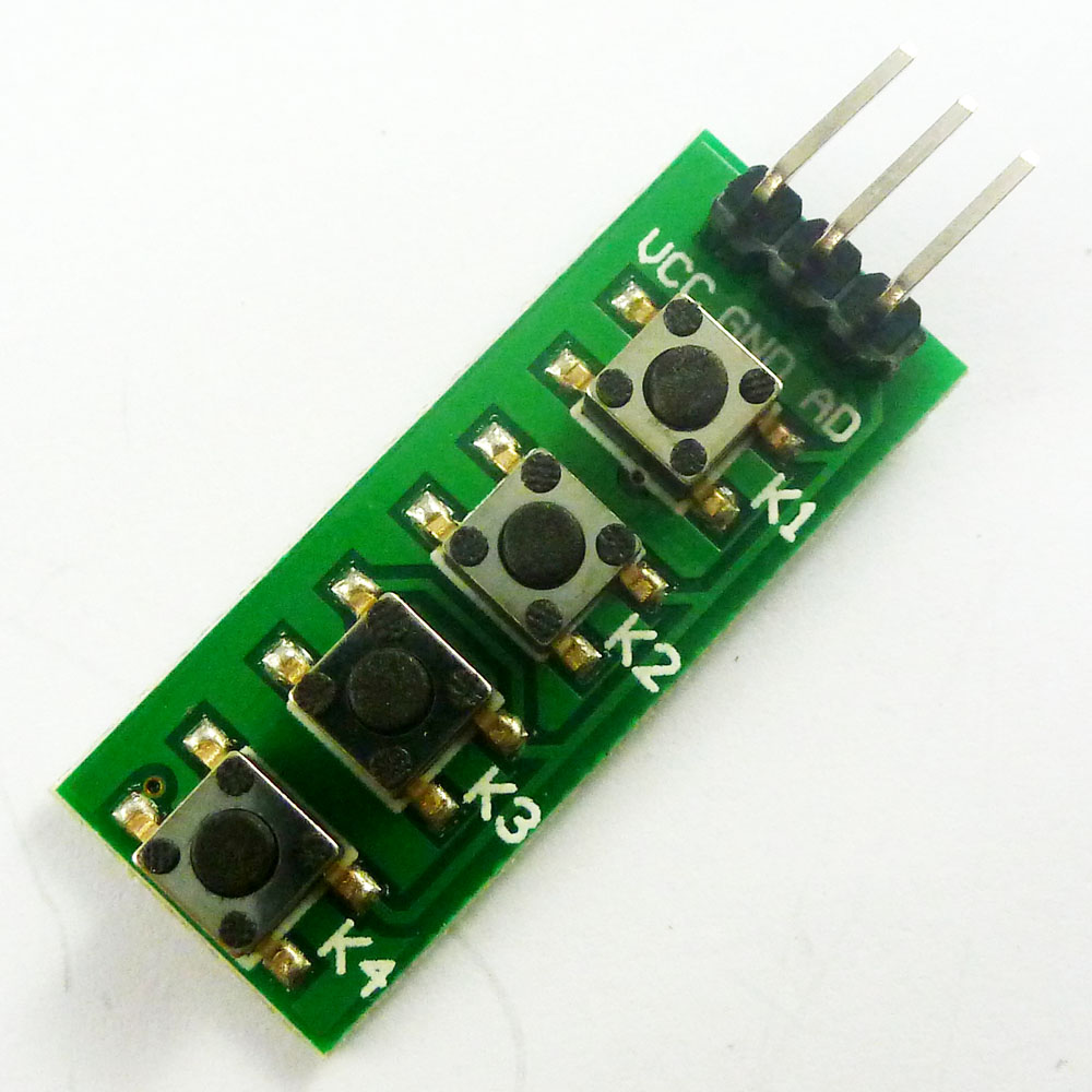 With arduino sketch ad keypad button keyboard adc