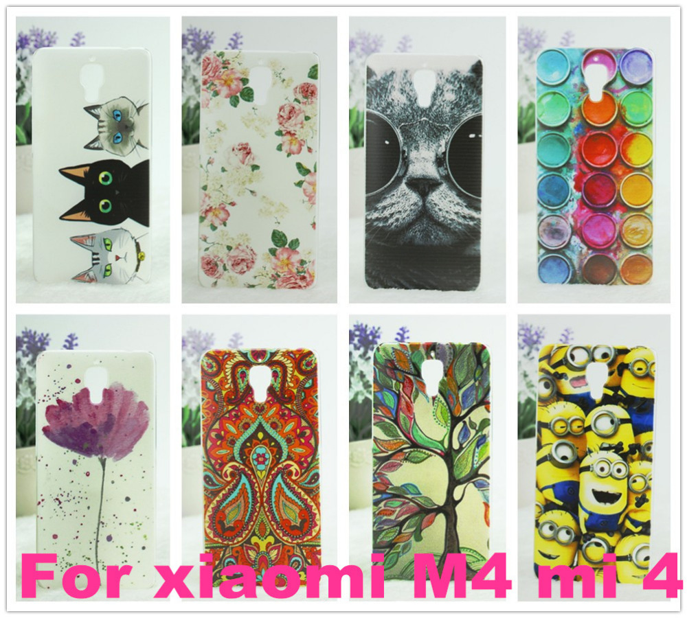 Xiaomi Mi4 cell phone back case hardCover For Xiaomi mi4 m Cover Case For xiaomi Free