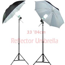 Selens Photo Studio Lighting Umbrella (Fibre Frame) 84cm/33″ Black & Silver