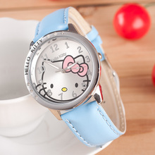 2015 NEW HOT Sale LOW Price Fashion Girls Cute Cartoon Watch Hello Kitty Watches Woman Children