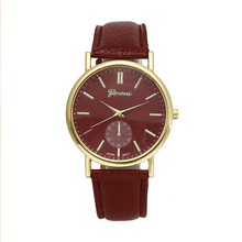 6Colors Quartz Watch Women Relogios Femininos Geneva Leather Band Analog Quartz Vogue Wrist Watch Women Watches