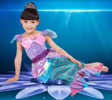 New Arrival Child Kids Girls Halloween Christmas Cosplay Costume Little Ariel Mermaid Dresses Princess Ariel Mermaid Costume