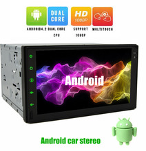 Android 4.2 Double 2DIN Car Audio Stereo 7Inch Car Radio Player GPS Autoradio Electronics Headunit Mp3 Player+free rear camera