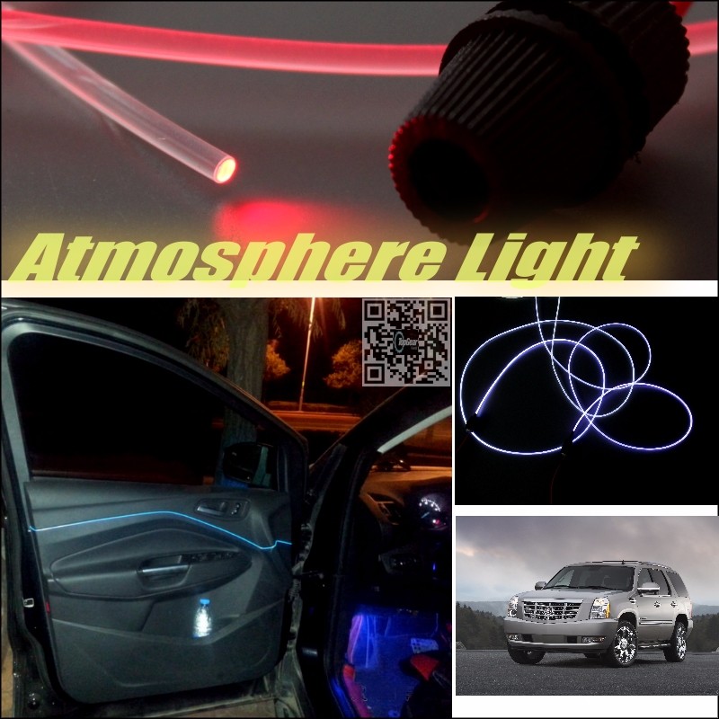 Car Atmosphere Light Fiber Optic Band For Cadillac Escalade Furiosa Interior Refit No Dizzling Cab Inside DIY Air light