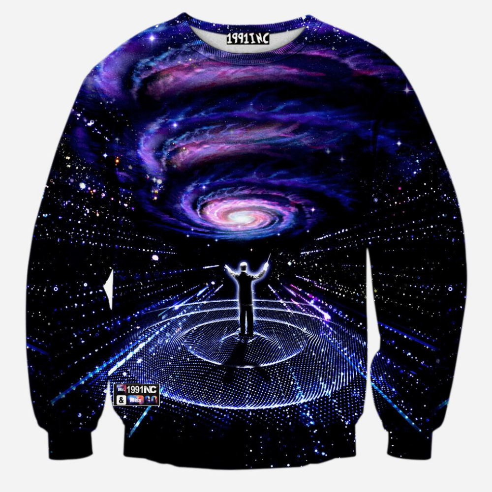 newest youth fashion spring and Autumn thin sweatshirts girls big kids funny 3D Magcal conductor printed