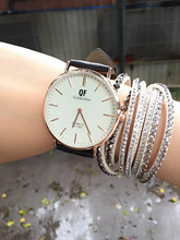 2015 Women Fashion Casual Leather Belt Dress Quartz Watch Hot In Europe And America Large Dial