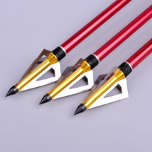 6pcs lot Hunting Archery Bow Arrowhead 100 Grain with 3 Fixed Blades For Archery Bow And