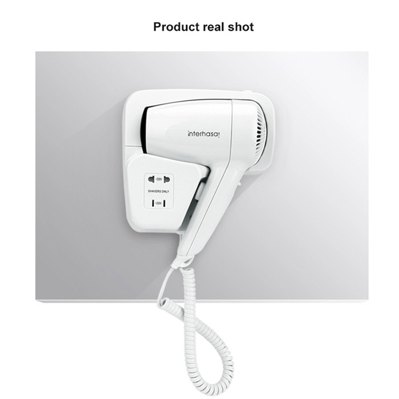 Hotel bathroom home bathroom hair dryer dry skin hanging wall hanging hair dryer